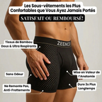 Pack de 2 Boxers Bambou Gris — Conçu pour les hommes aux cuisses épaisses