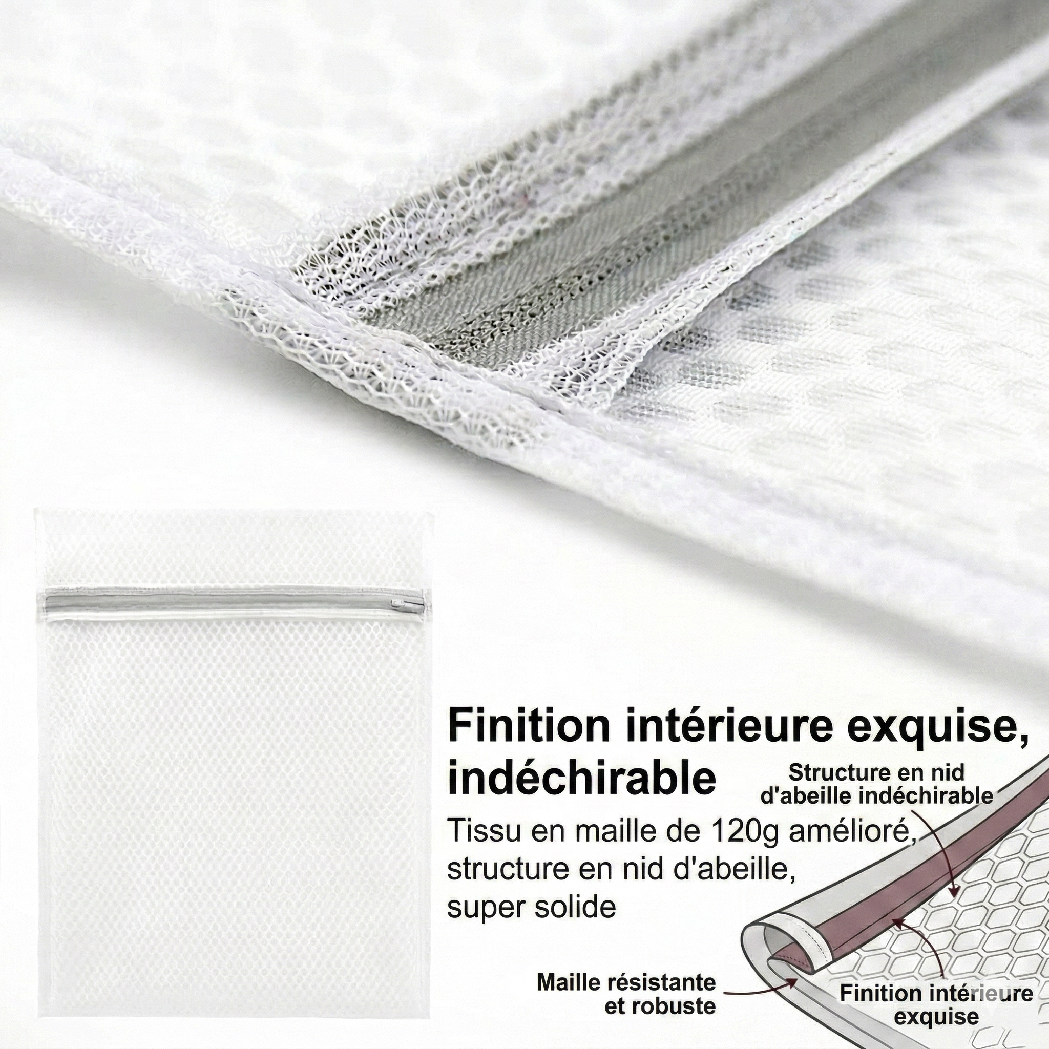 Pack Protection — 3 filets de lavage premium pour fibre de bambou