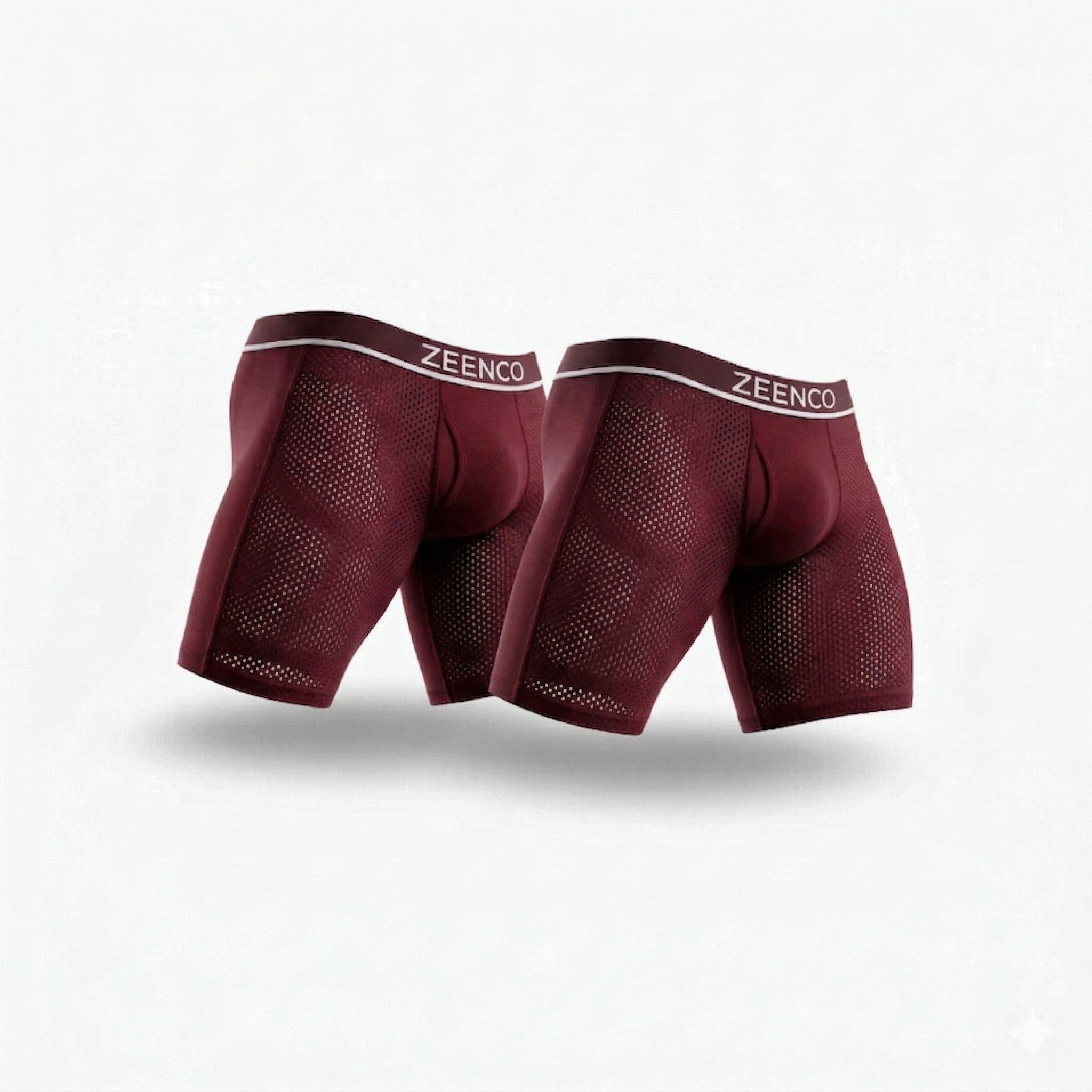 Pack de 2 Boxers Bambou Rouge — Conçu pour les hommes aux cuisses épaisses