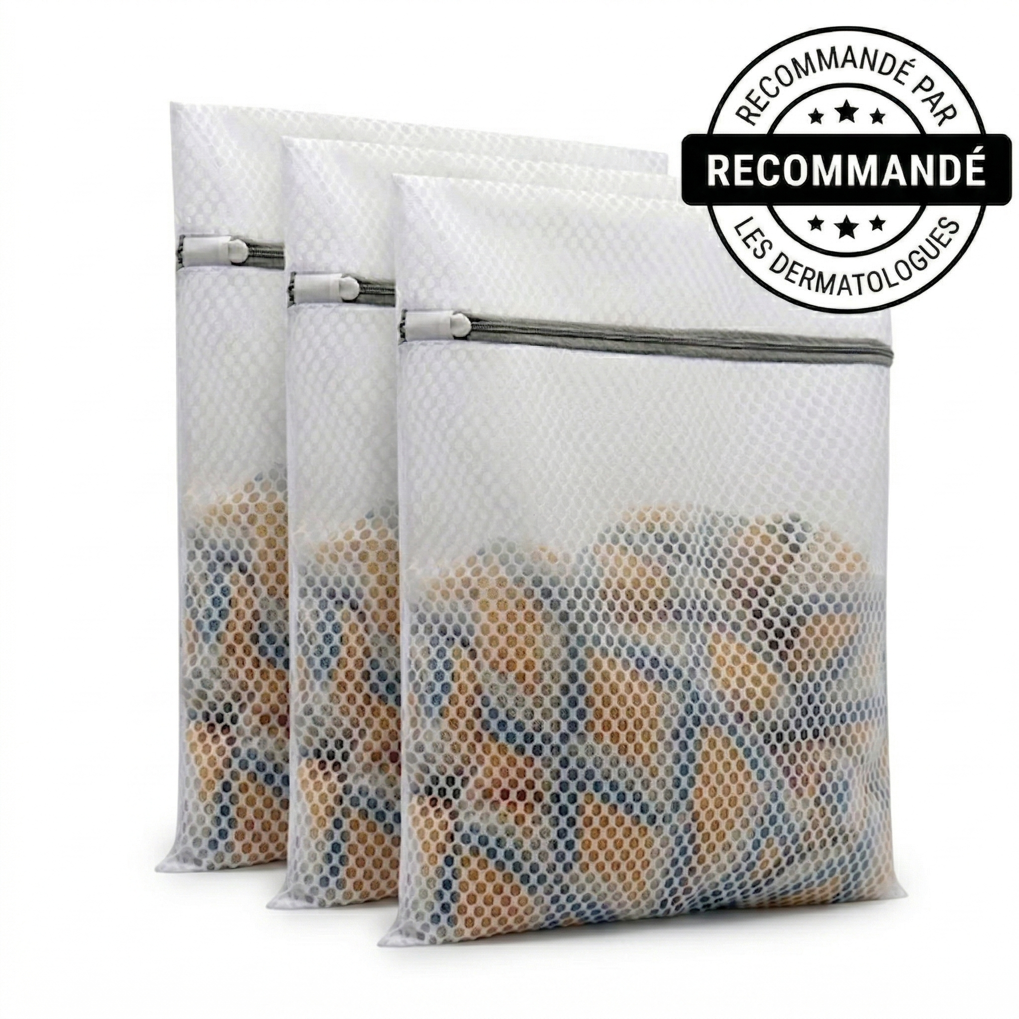 Pack Protection — 3 filets de lavage premium pour fibre de bambou